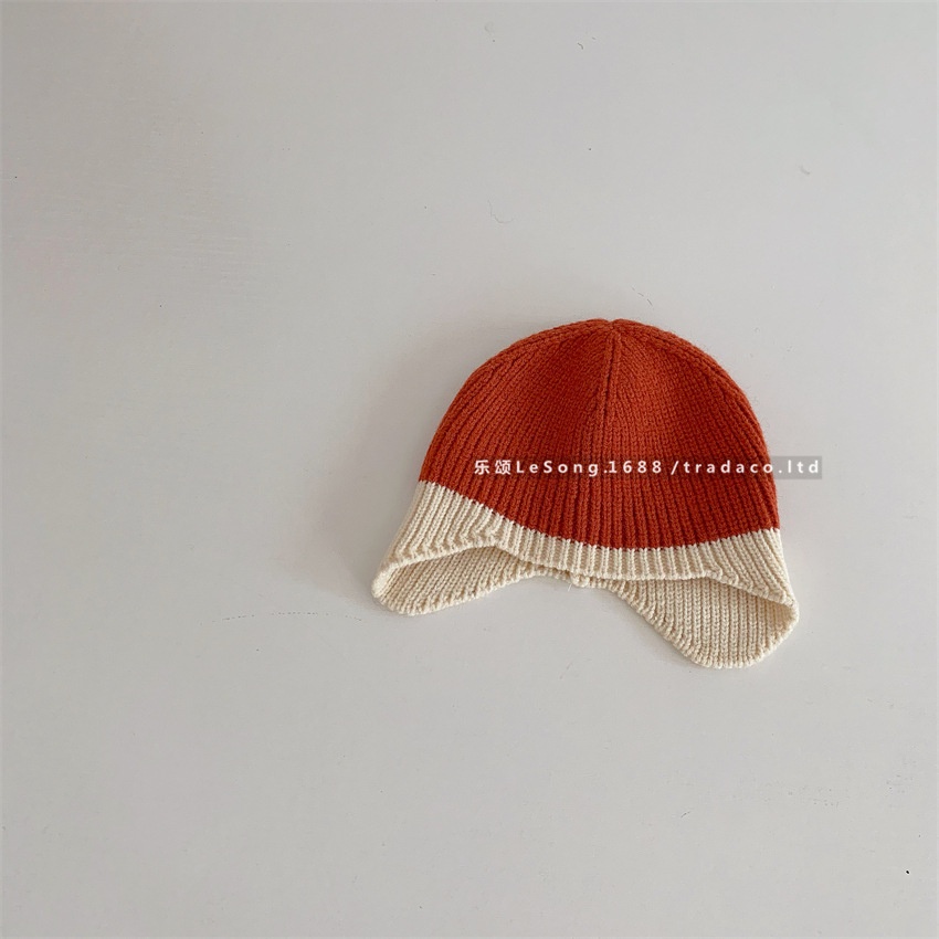 Mũ Len Dệt Kim Màu Sắc Nổi Bật Phong Cách Đơn Giản Phù Hợp Mùa Thu Đông Dành Cho Bé Sơ Sinh