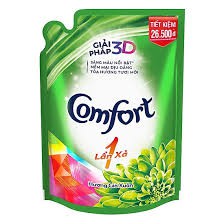 Nước xả vải Comfort 1 Lần Xả Hương Gió Xuân túi 1.8L