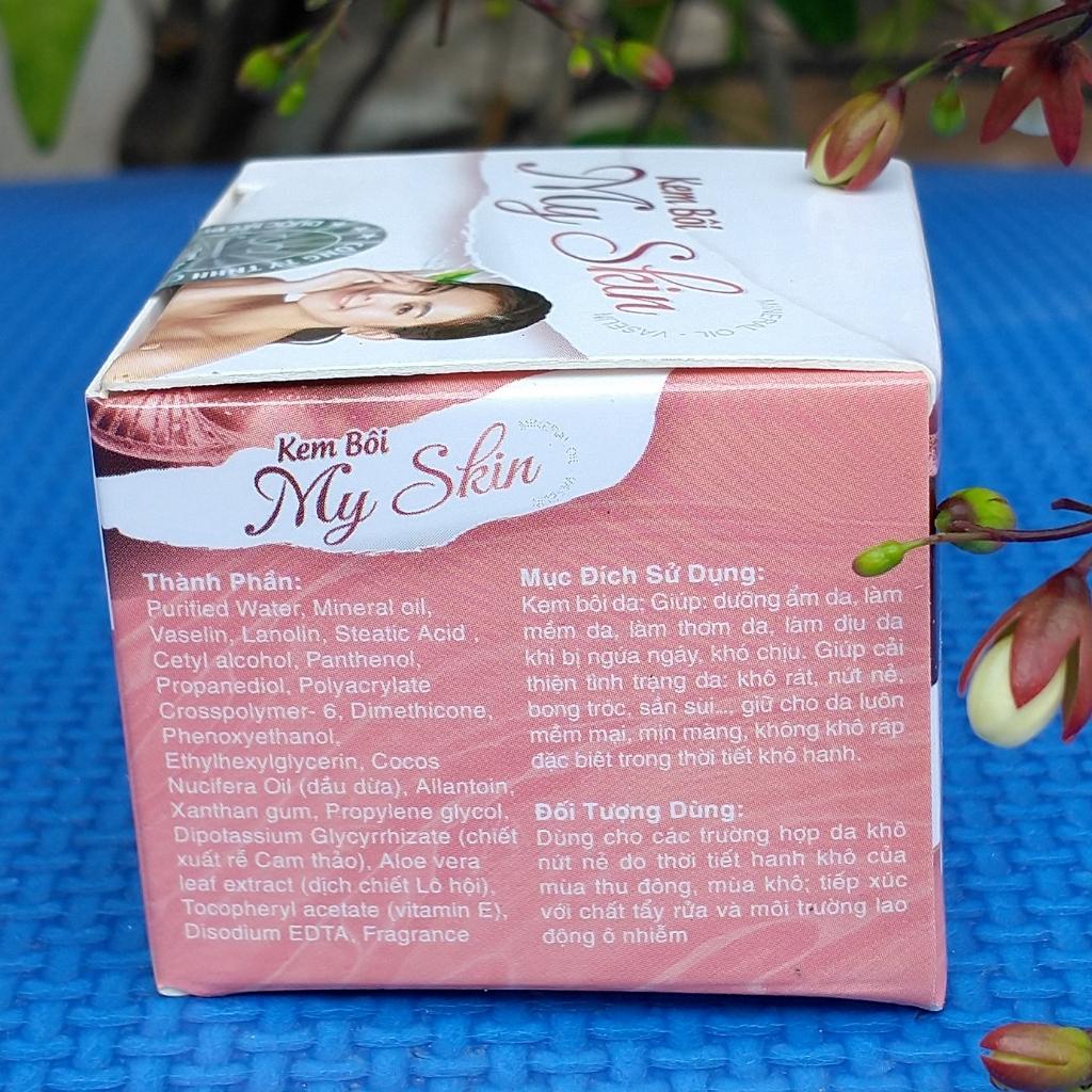 Kem dưỡng da vitamin e MY SKIN giúp dưỡng ẩm làm dịu da hết nứt lẻ khô rát da mùa hanh khô - Lọ 20 g