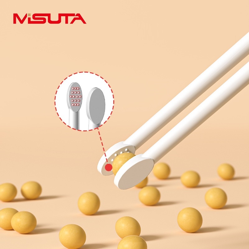 Đũa tập ăn Chính hãng Misuta - đũa tập ăn xỏ ngón cho bé tập gắp