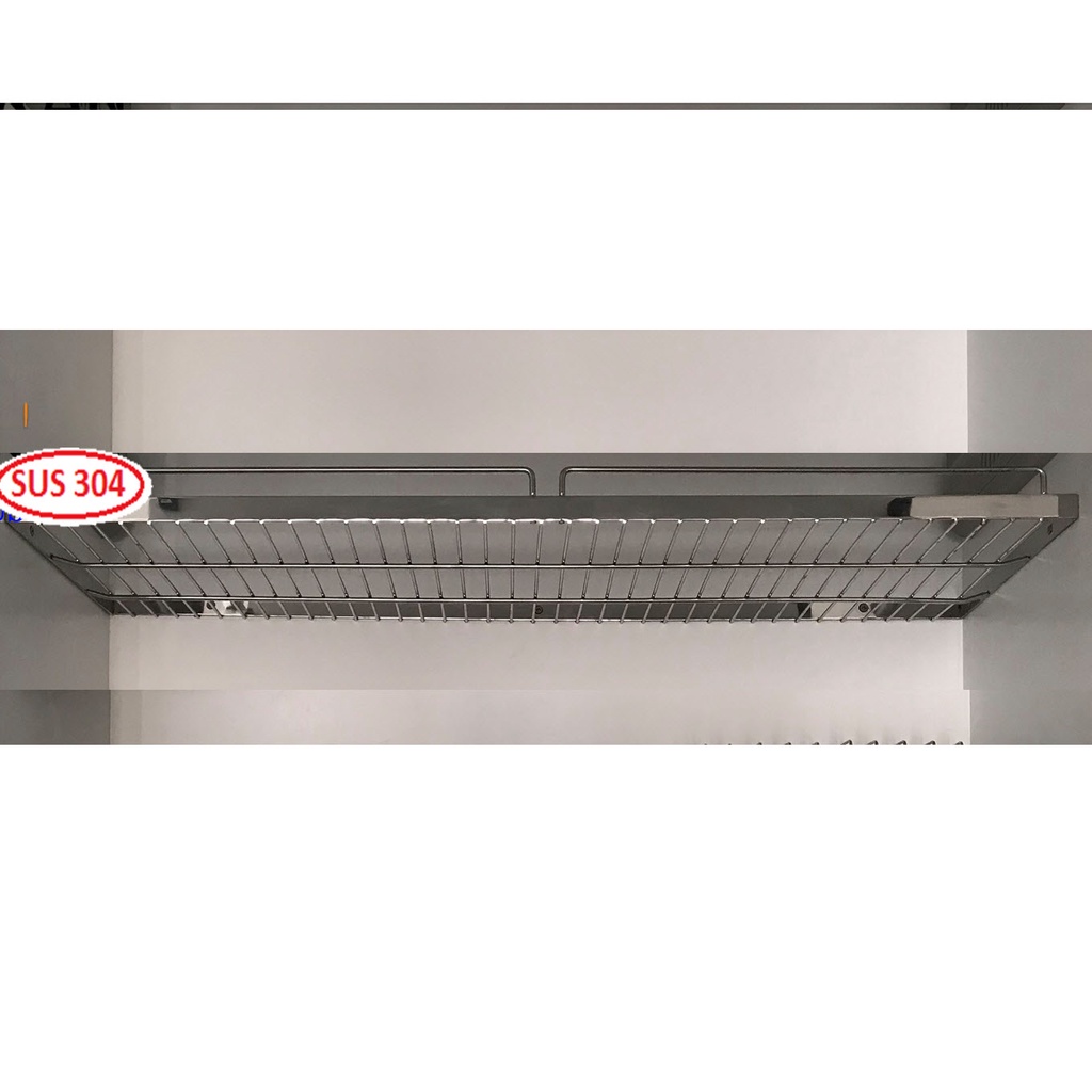 Kệ chén âm tủ trên Inox 304 - Giá bát đĩa âm tủ trên KCATT