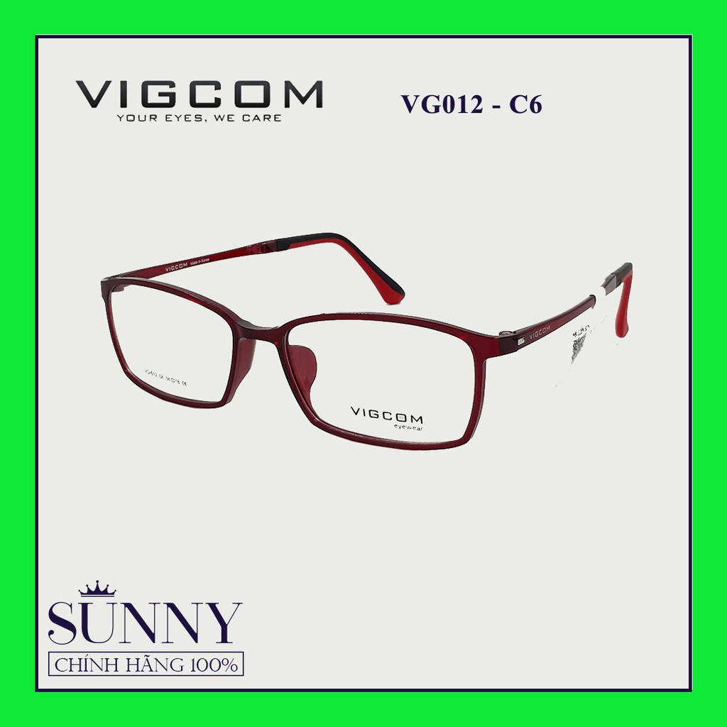 Gọng kính thời trang Vigcom VG012 chính hãng, thiết kế dễ đeo bảo vệ mắt