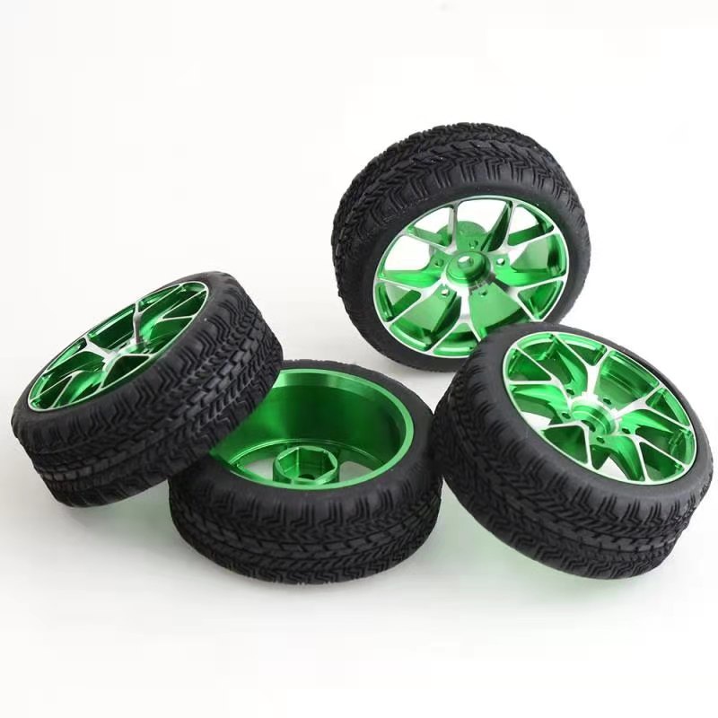Bánh Xe Cao Su Bằng Kim Loại Dành Cho Xe Hơi Điều Khiển Từ Xa 1/10 HSP 94123 94122 FW06 TT01 TT02