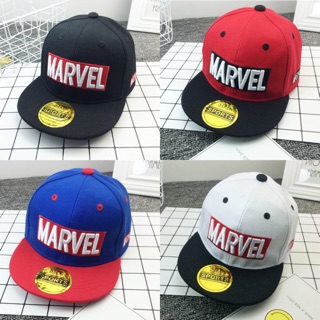Nón trẻ em Snapback in chữ nổi MARVEL cho bé từ 2Y-6Y