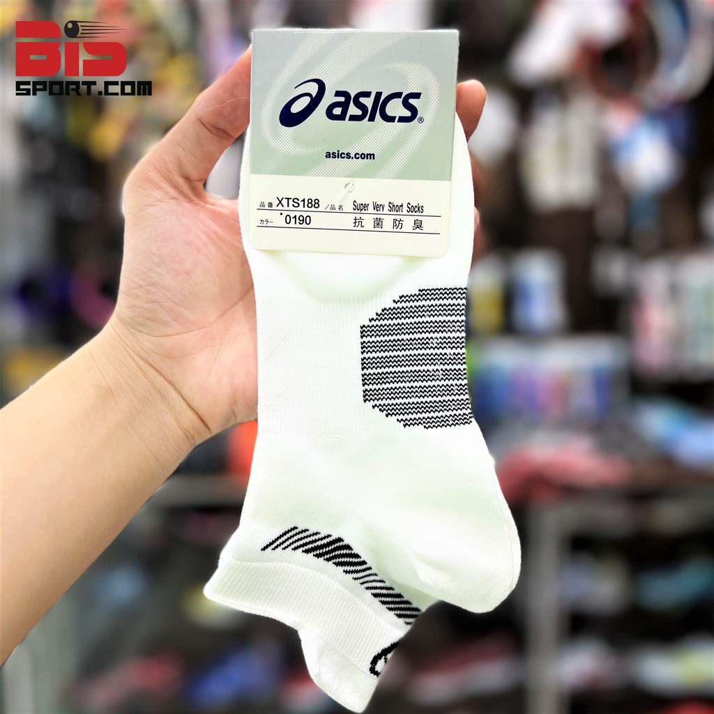 [Mã SRBACK101512 hoàn 20K xu đơn 0Đ] Vớ Asics Cao Cấp - Cổ Ngắn , Thấm Hút Mồ Hôi Tốt , Vải Mềm , Co Giãn Tốt