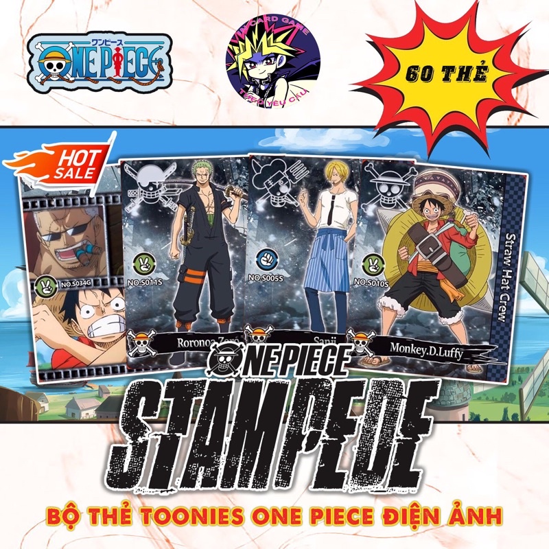 Toonies One Piece phiên bản điện ảnh màu đen - Phim Stampede 60 Thẻ.