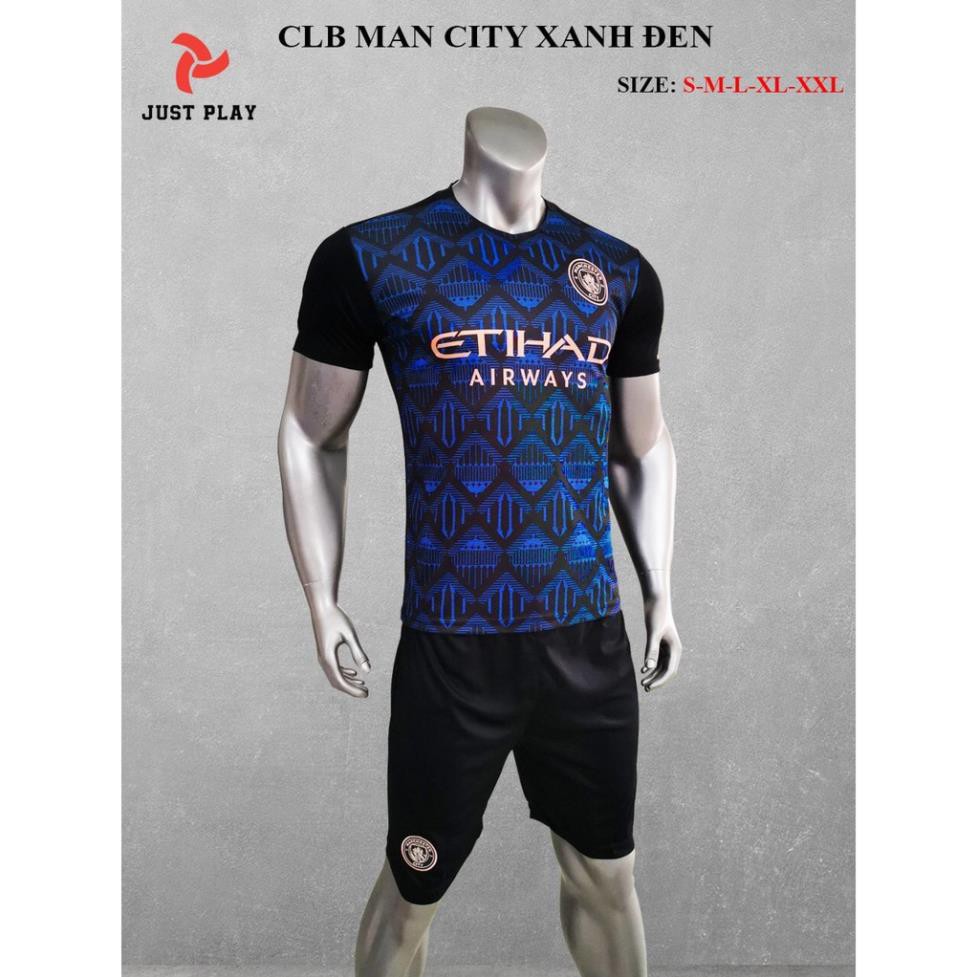 Bộ quần áo bóng đá CLB Man City đen sân khách 2021 * 💖