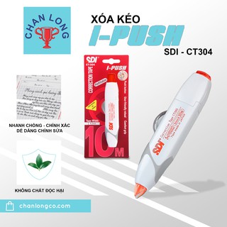 Bút xóa ,băng xóa kéo dạng bấm chính hãng sdi 304 , 305, 306() nhỏ gọn, êm nhẹ, không bị đứt