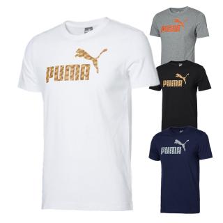 PUMA Mens Top Tee Áo thun Thời trang Phong cách giản dị Tay áo ngắn Tee Mùa hè