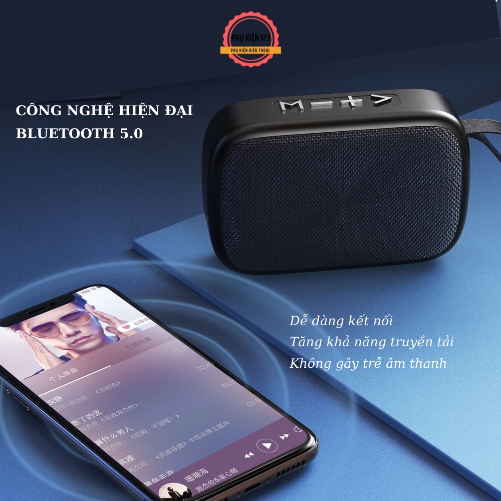 Loa Bluetooth không dây cầm tay Wekome D20 USB V5.0 kiểu dáng thời trang