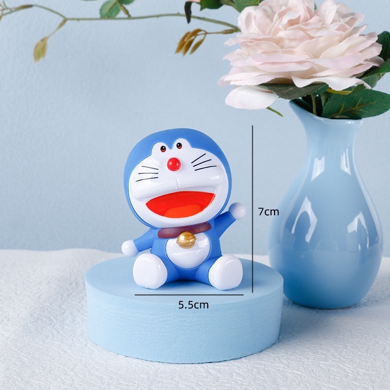 Mô Hình Nhân Vật Doraemon Trang Trí Bánh Kem Bằng PVC