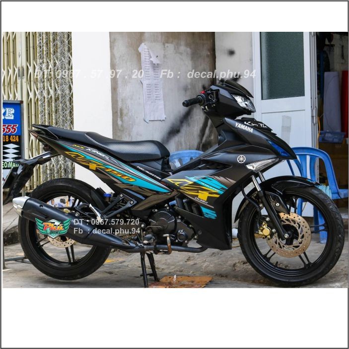 Tem rời Exciter 150 Đen nhám Mx (H)