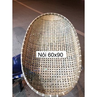 Combo Nôi Tre & Nệm Bọc Nôi 60x90( Cho Bé Từ 0-18 tháng)_( Tặng vòng dâu tằm)