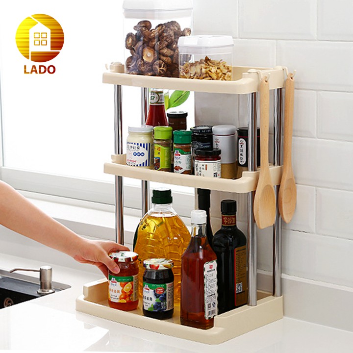 Kệ gia vị nhà bếp 3 tầng chữ L Shuangqing SQ-3333