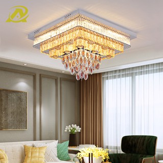 Đèn trần pha lê sang trọng trang trí nhà biệt thự phòng khách phòng ăn 1002