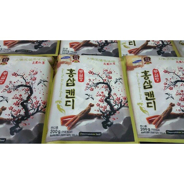 KẸO SÂM KHÔNG ĐƯỜNG CÀNH ĐÀO 200GR