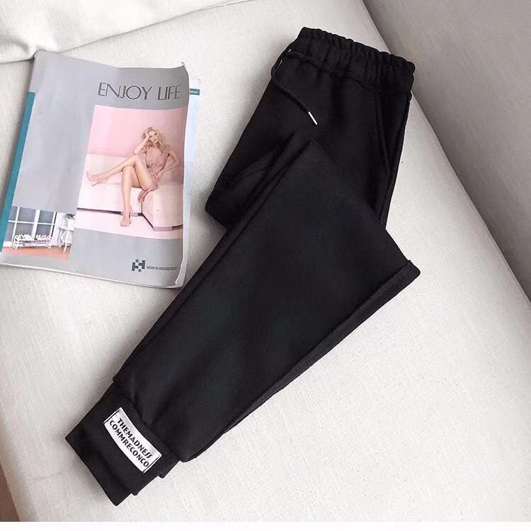 Quần thể thao eo cao ống rộng phong cách năng động thời trang 2021 cho nữ | BigBuy360 - bigbuy360.vn