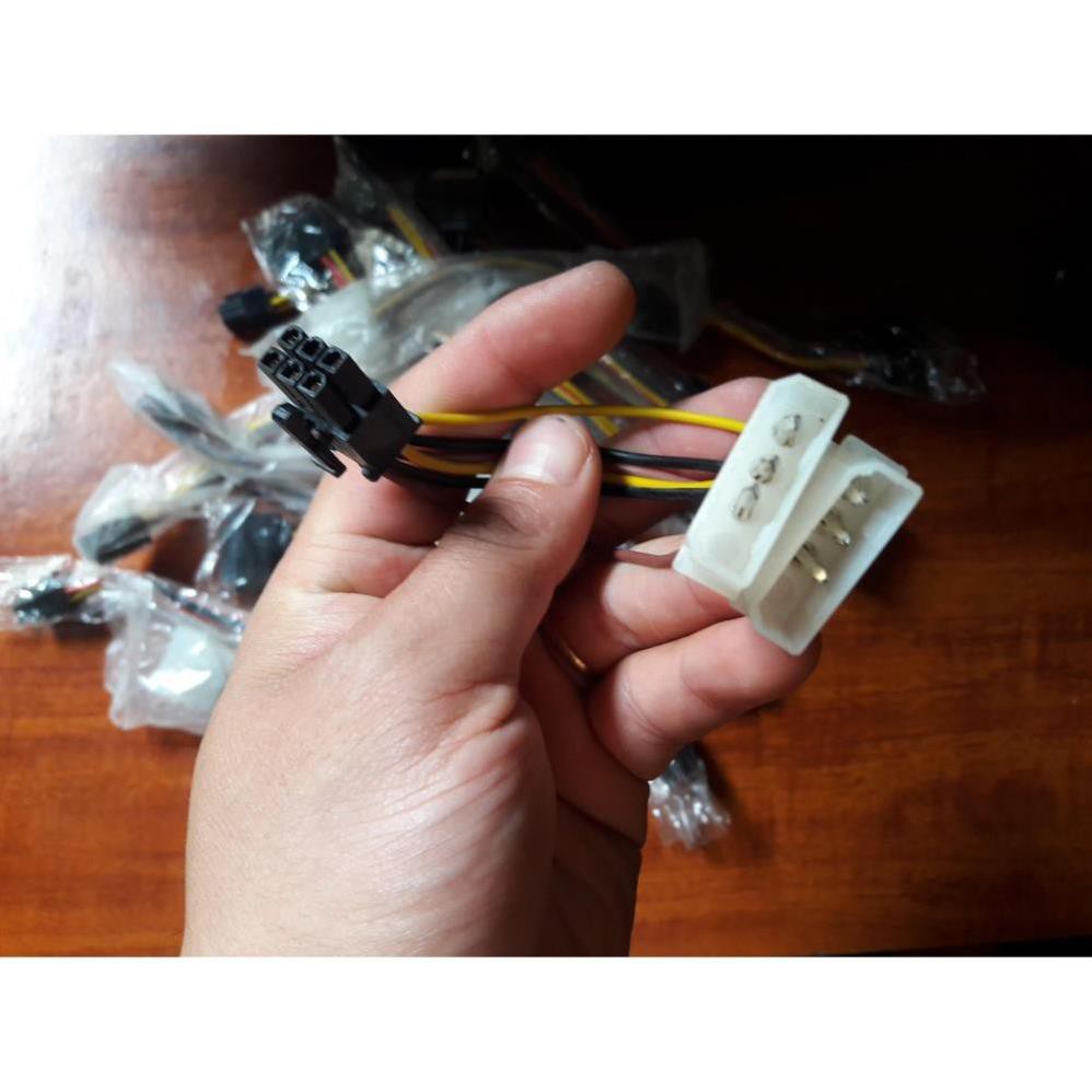 Cáp chuyển đổi nguồn 2 ATA sang 6pin vga