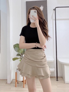 Chân váy body nhún đuôi cá