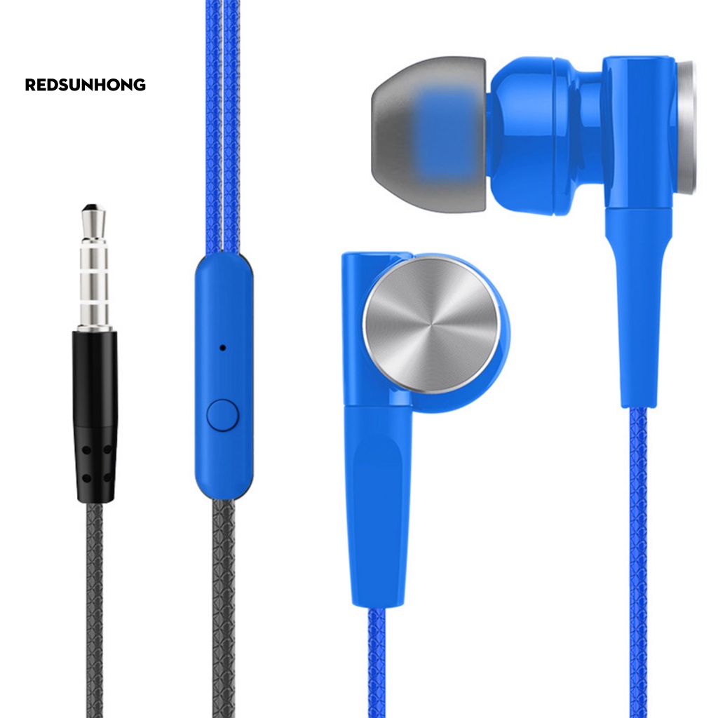 Tai Nghe Nhét Tai 3.5mm Có Dây Âm Thanh Siêu Nhẹ Cho Điện Thoại