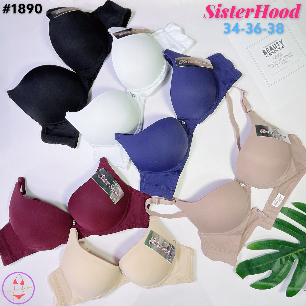 Áo ngực Thái Lan SisterHood trơn mịn mút kép nâng đẩy ngực, form áo cực đẹp thích hợp mặc áo dài