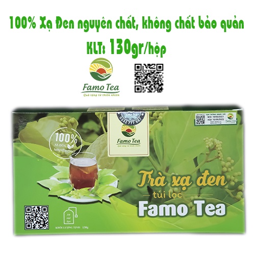 Trà Thảo mộc Xạ Đen FamoTea túi lọc (Hỗ trợ Gan,Giảm men gan,Giảm Mỡ trong Gan,Thải độc,phòng ngừa các bệnh về Gan)