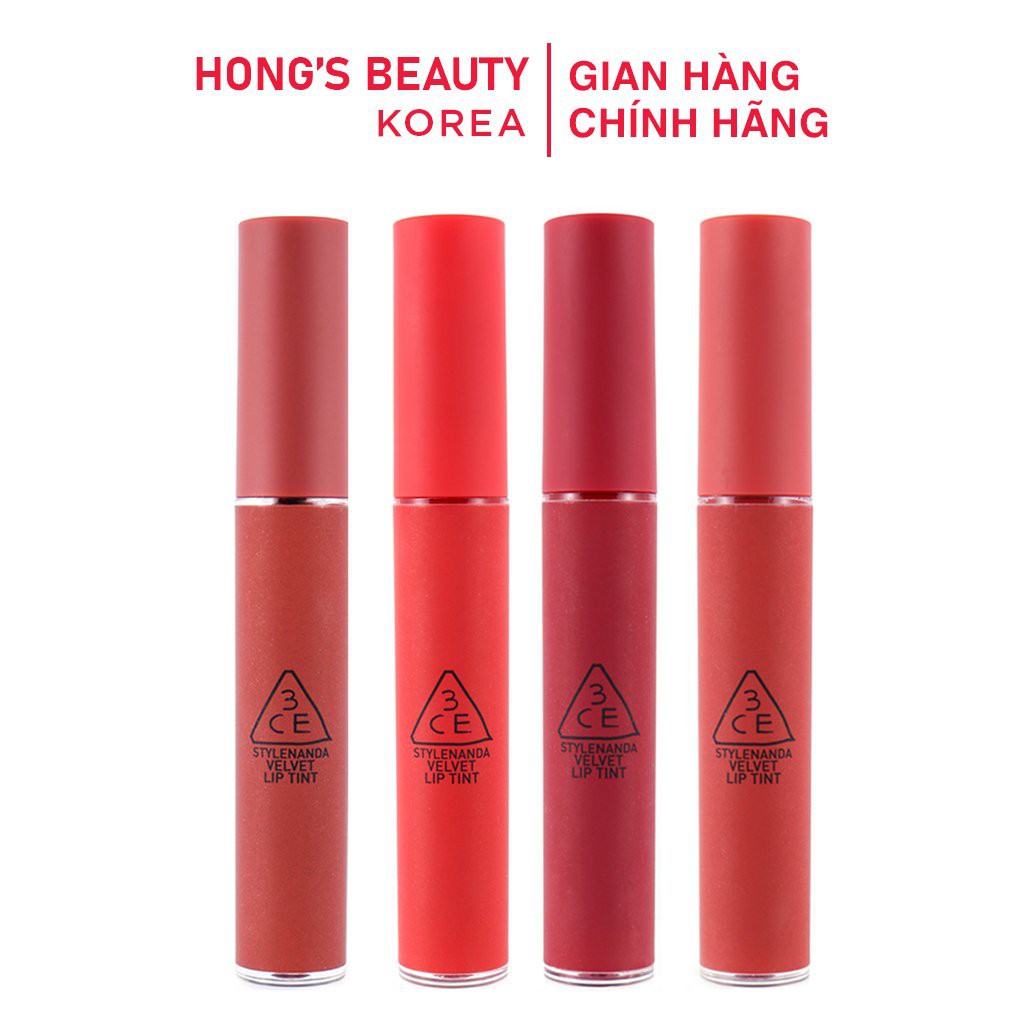 Son kem 3.CE V.elvet Lip Tint siêu lì 4g - HONGS BEAUTY