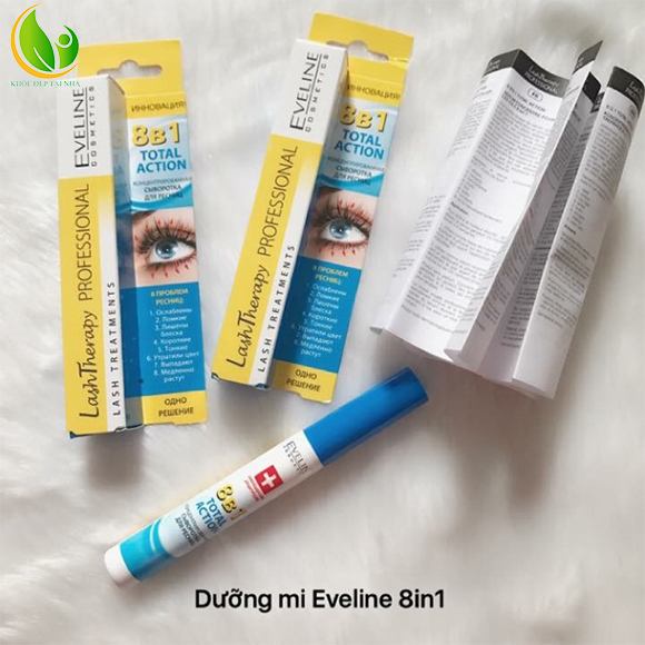 [CHÍNH HÃNG] Huyết thanh dưỡng dài và dày mi Eveline 8 in 1 Nga 10ml