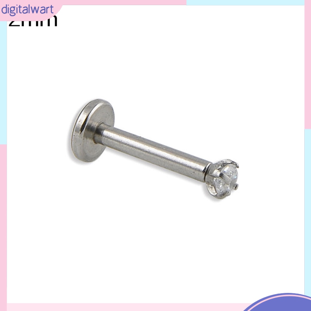 1 khuyên mũi đính kim cương giả cho nam nữ