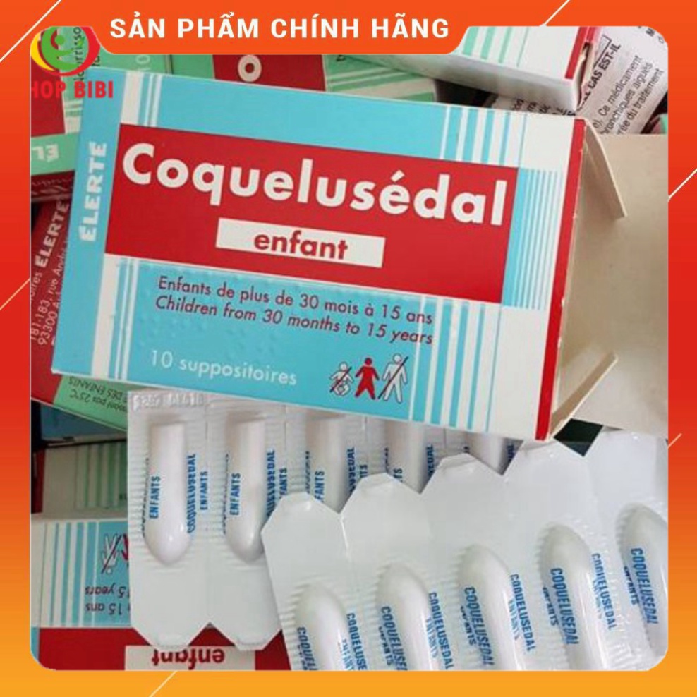 [SALE DATE 11/2021] Coquelusedal Enfant - Viên nhét hậu môn giảm ho trên 30 tháng