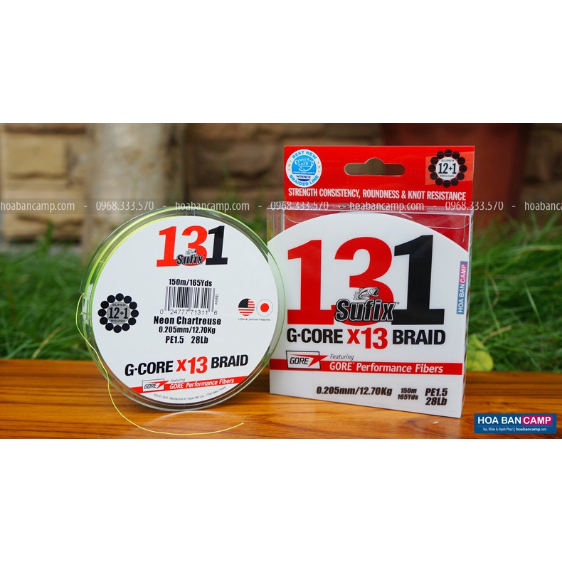 Dây Dù Sufix 131 PE 150m/300m