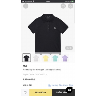 [Ảnh Thật] Áo Polo MLB Basic xuất dư xịn, Full tag, mạc