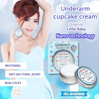 KEM HỖ TRỢ ĐIỀU TRỊ THÂM NÁCH, VÙNG BẸN UNDERARM CUPCAKE CREAM NEW 50G CHÍNH HÃNG - 3458