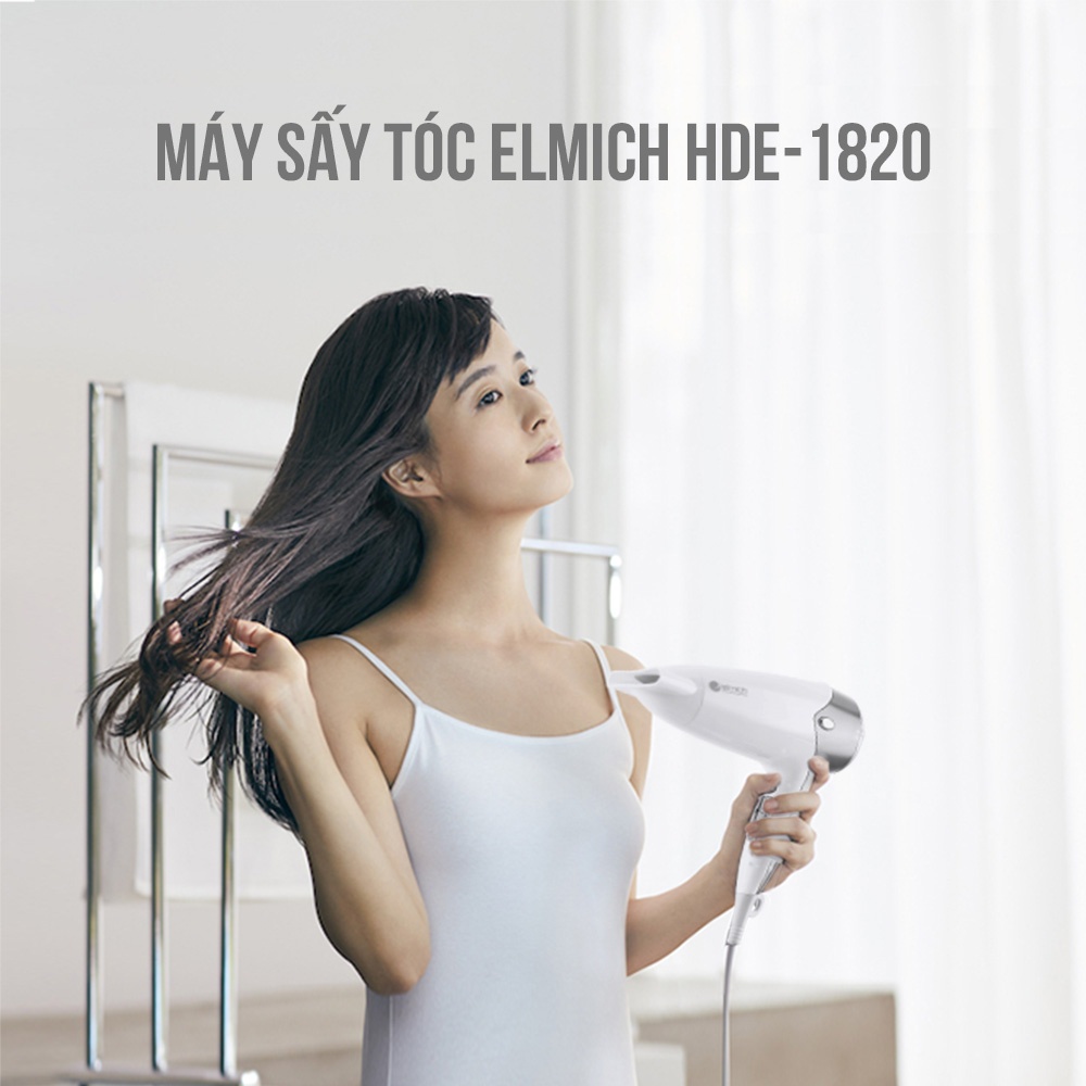 Máy Sấy Tóc Elmich HDE-1820 - Công Suất 1100W - Bảo Hành Chính Hãng 2 Năm