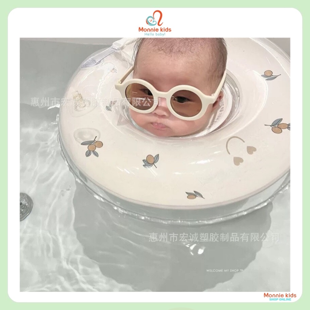 Phao cổ tập bơi Playing Bar Rot cho bé sơ sinh, phao đỡ cổ chống lật an toàn - Monnie Kids