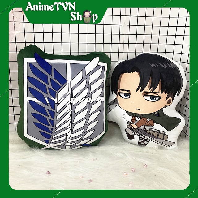 Nhồi bông in 2 mặt Anime Manga Attack on Titan (Tấn công người khổng lồ) 40 Cm - Siêu dễ thương ôm cực đã