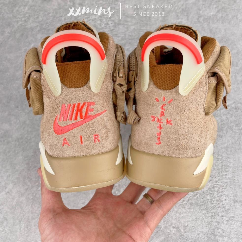 Giày Travis Scott x Air Jordan 6 Retro "British Khaki"
