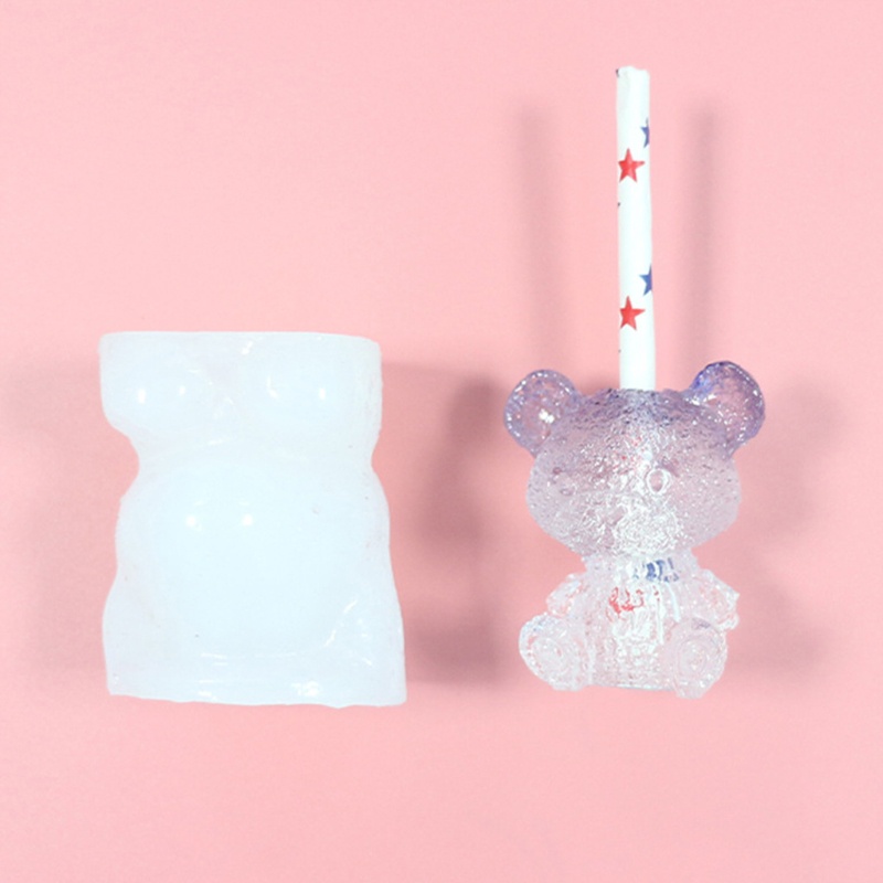 Khuôn Silicone Làm Ống Hút Epoxy Hình Động Vật DIY