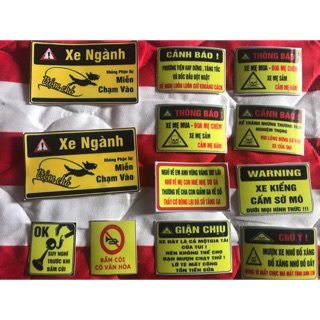Tem cảnh báo 3 lớp chống nước