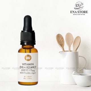 Vitamin D3K2 MK7 Sunday Natural 600 giọt