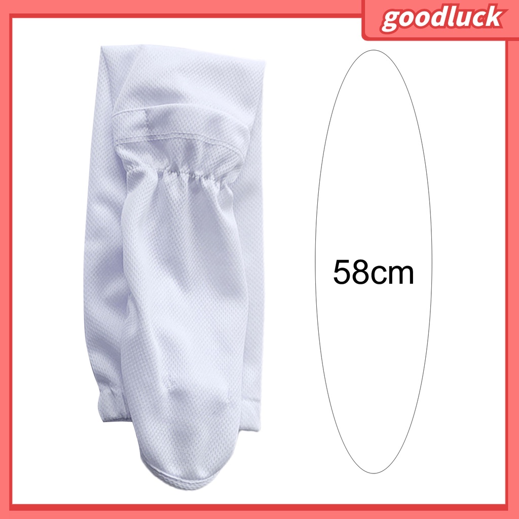 1 Đôi Găng Tay Chống Nắng / Tia UV Vải Mềm Thấm Hút Mồ Hôi Màu Trơn Dành Cho Nữ