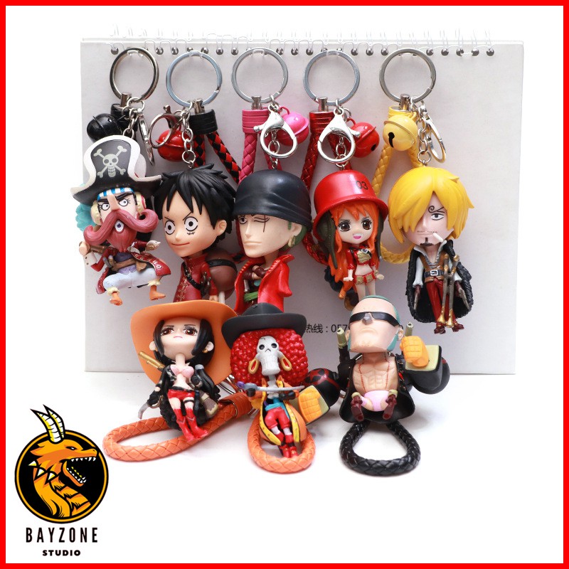 Mô hình chibi luffy và các thành viên băng hải tặc mũ rơm
