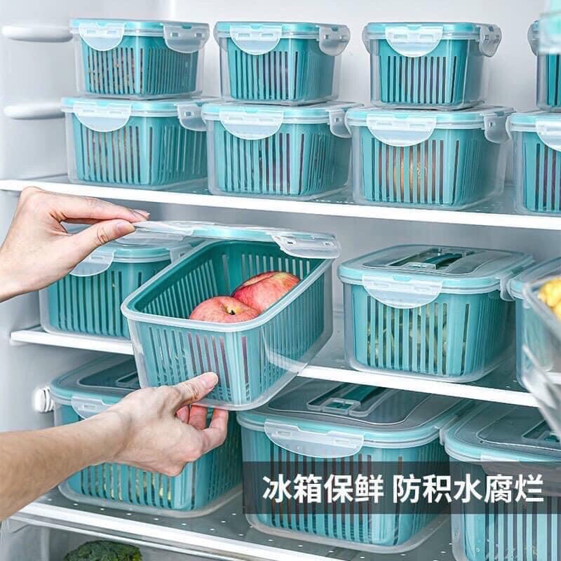 Sét 5 Hộp Đựng Đồ Bảo Quản Tủ Lạnh Đa Năng Tiện Lợi