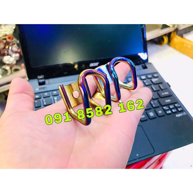 Móc chữ u  7màu/ titan gắn xe máy - đồ chơi xe máy