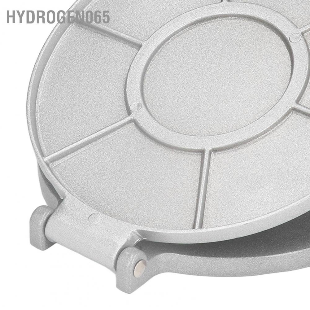 Máy ép Tortilla 7.7in Hợp kim nhôm chống rỉ bằng bạc làm bánh mì Quesadilla hạng nặng cho các cửa hàng ống tại nhà Hydrogen065