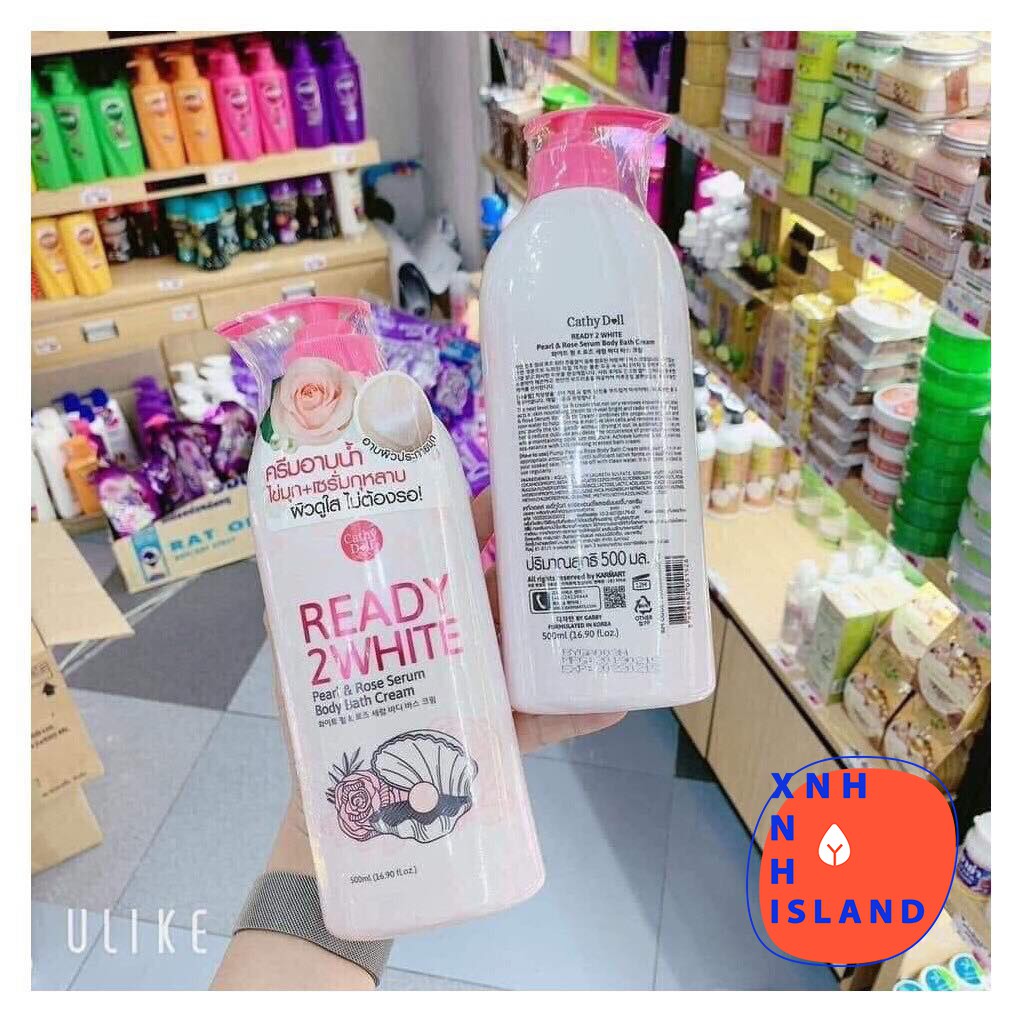 Sữa Tắm Cathy Doll Ready 2 White Pearl Rose Serum - 500ml
