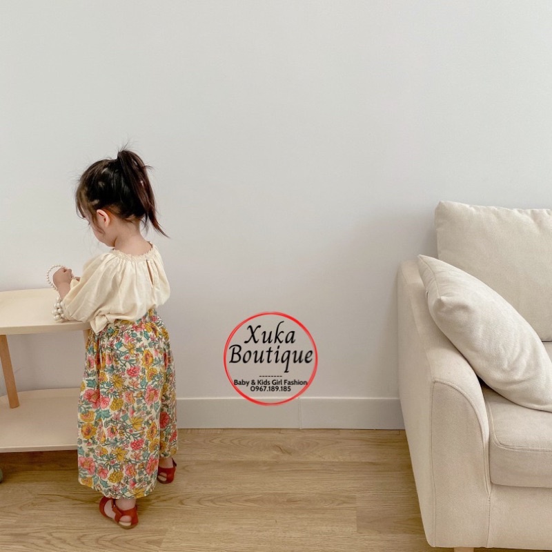 Quần Vải Bé Gái Mùa Hè Quần Ống Rộng SKYBOMA KIDS Cao Cấp 2022