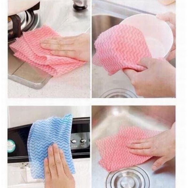 Cuộn khăn lau nhà bếp đa năng 50 miếng