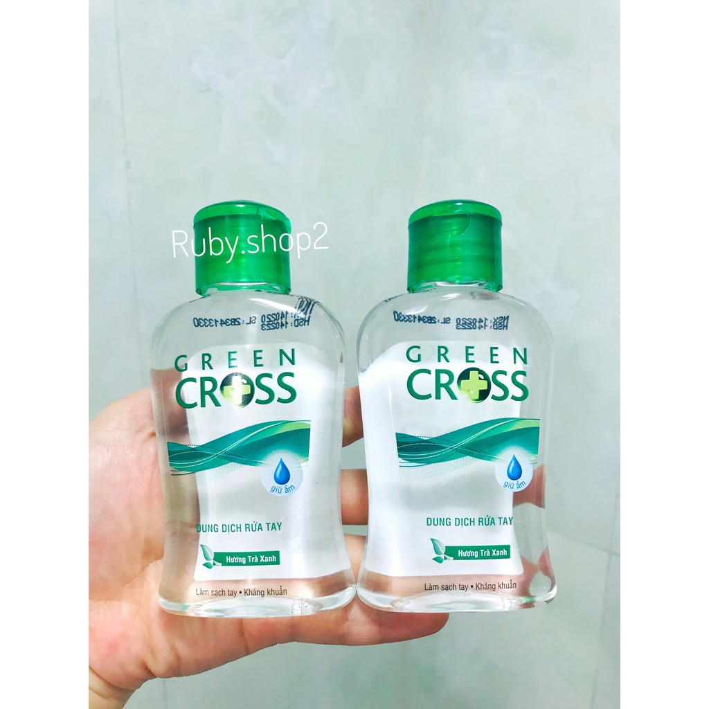 NƯỚC RỬA TAY KHÔ GREEN CROSS HƯƠNG TRÀ XANH 100ML