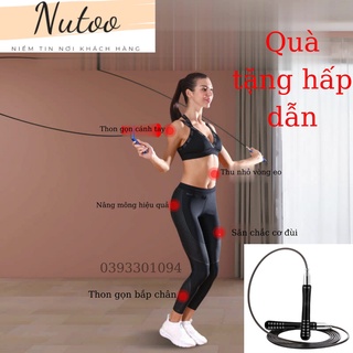 Dây Nhảy Thể Lực, Dây lõi thép, tay cầm hợp kim chắc chắn, màu sắc đa dạng phù hợp cho cả nam và nữ